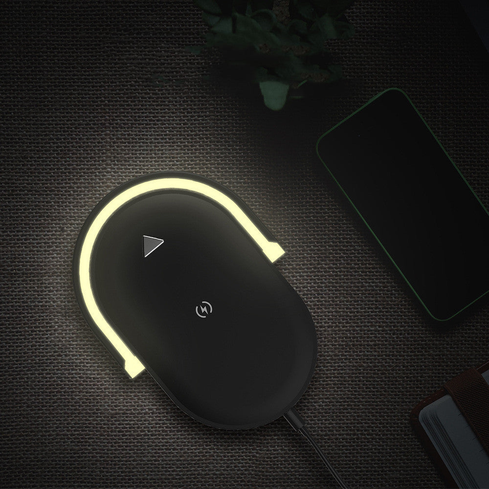 3 In 1 Foldable Wireless Charger Night Light 15W
