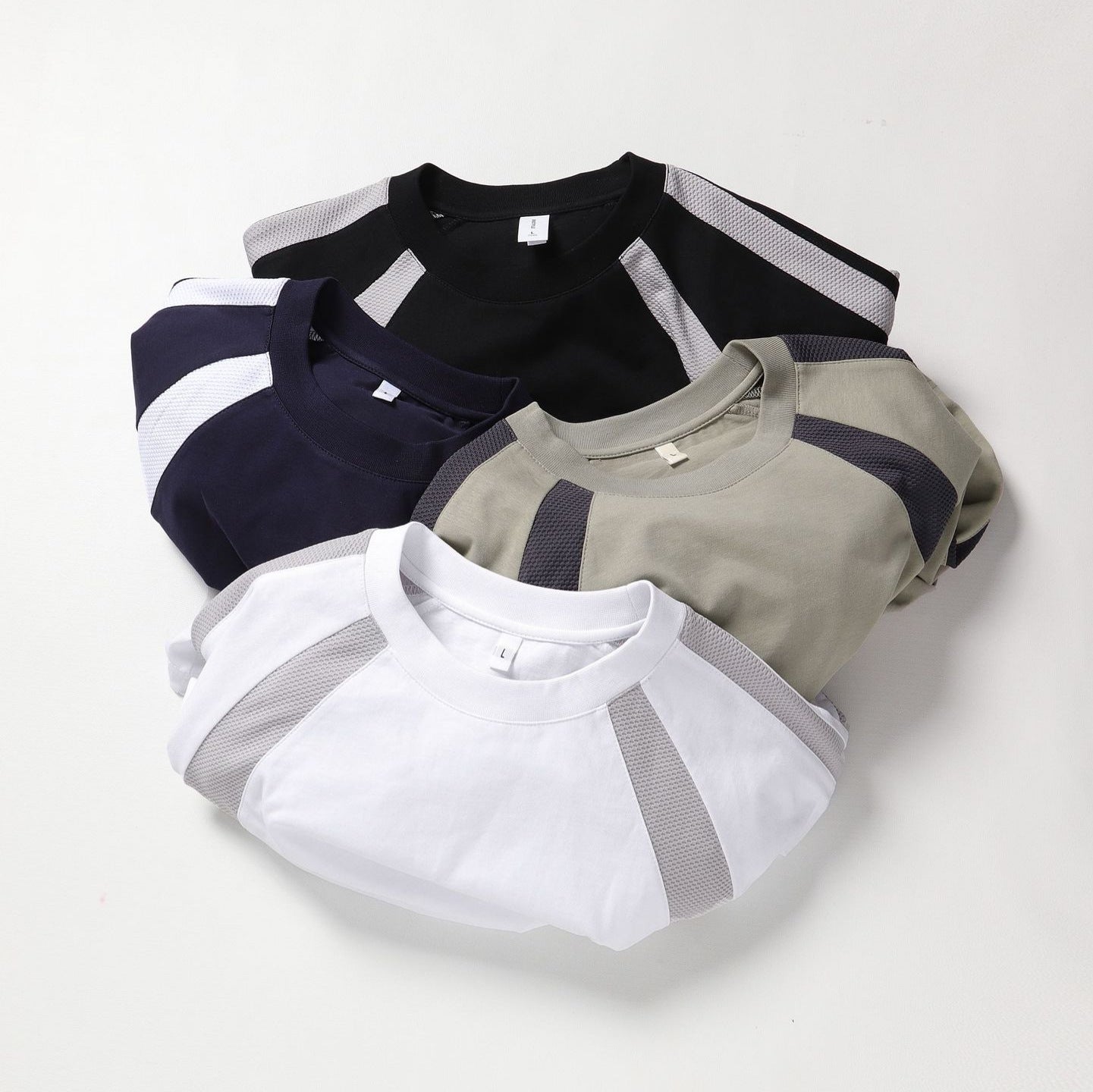 Double Yarn Cotton Round Neck Tee