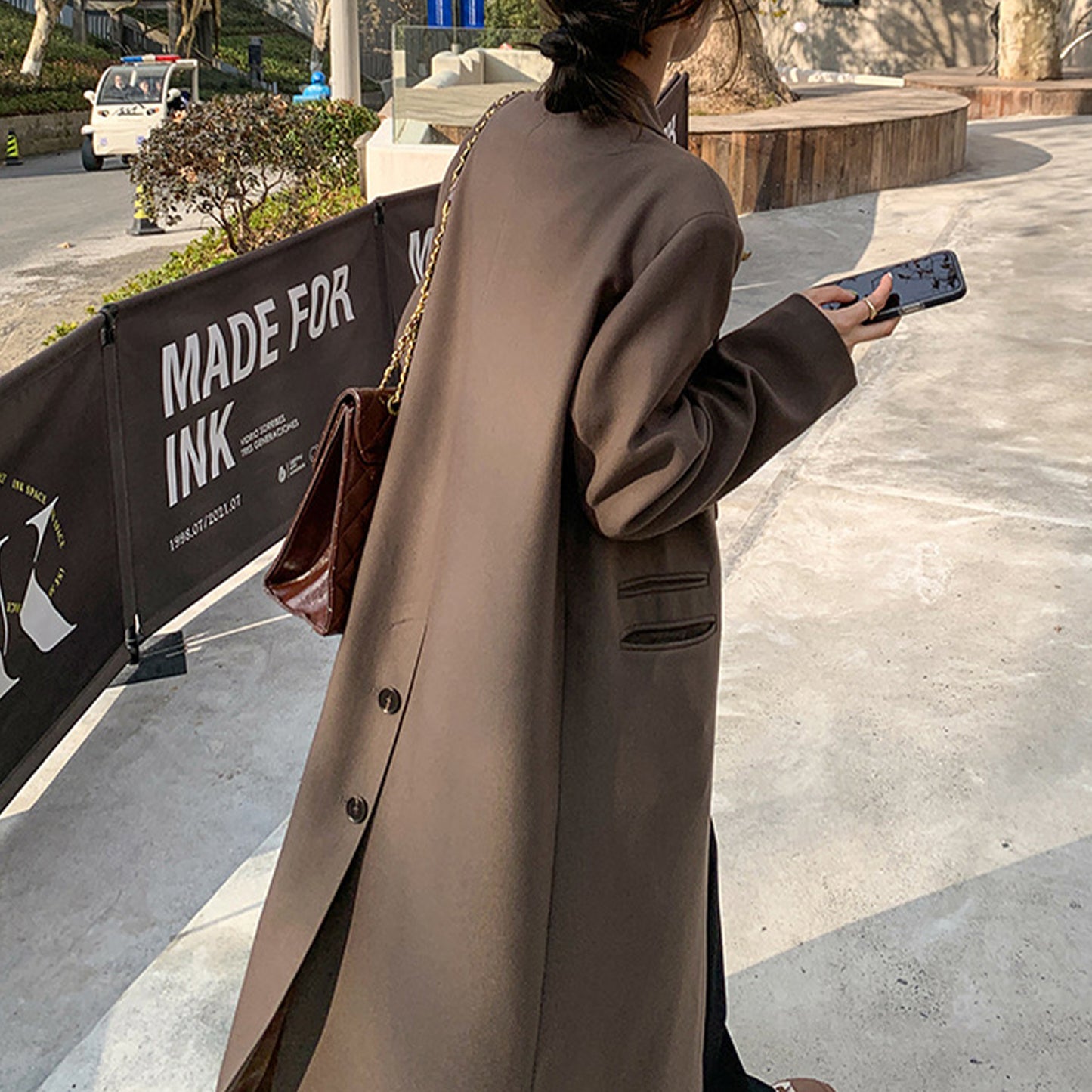 Women's Long Trench Coat, British Style Classic Spring Jacket