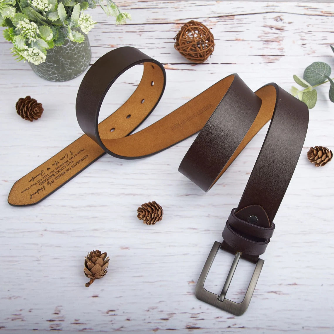 Father's Day Retro Men's Needle Buckle Belt