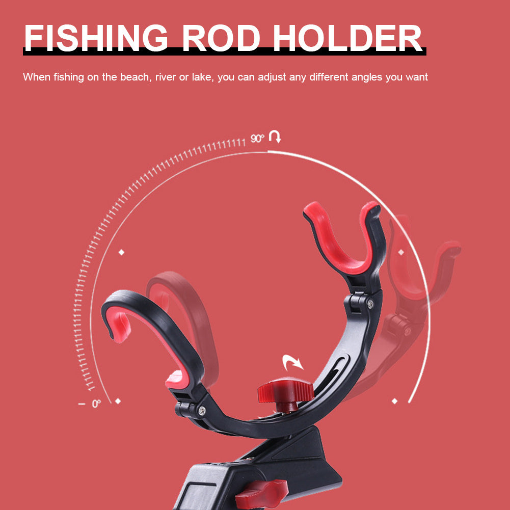 360° Adjustable Foldable Fishing Rod Holder - Universal Fit
