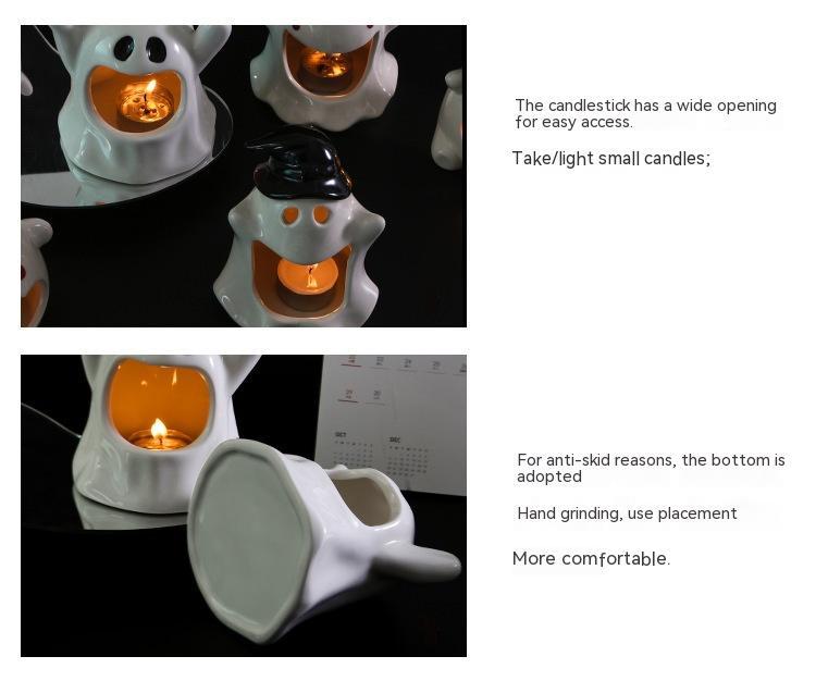 Halloween Ghost Festival Ceramic Craft Ornament