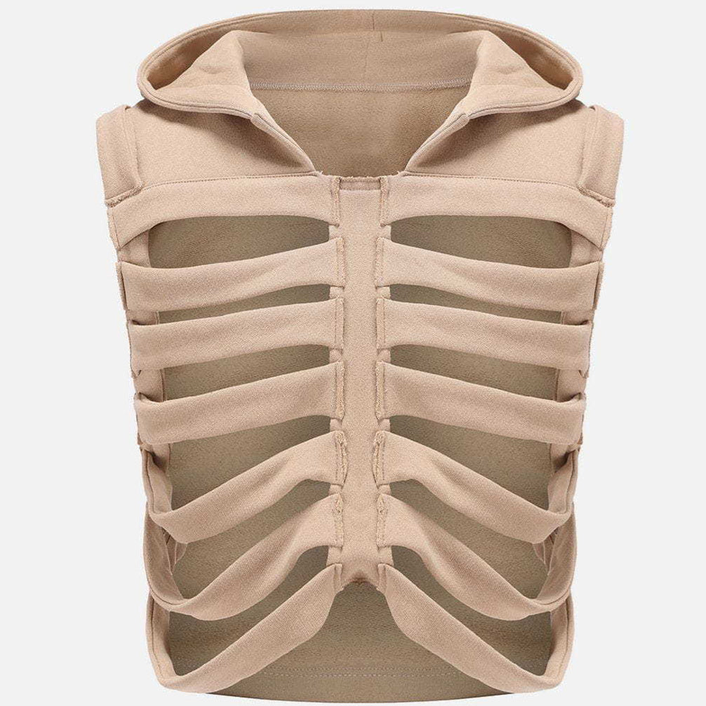 Men's Women's Skinny Hooded Sleeveless Vest
