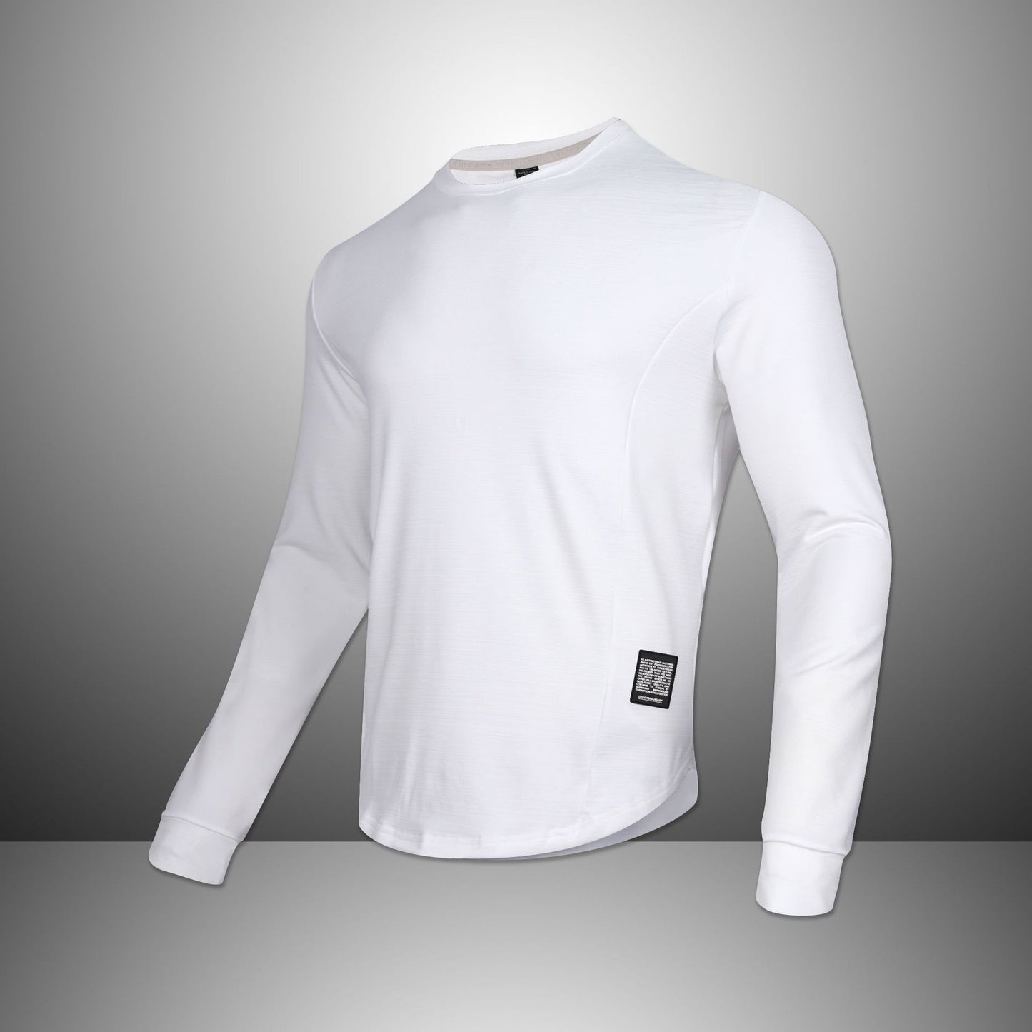 Outdoor Crew Neck T-shirt Sweater Loose Casual Quick-drying Sports Workout Long Sleeve