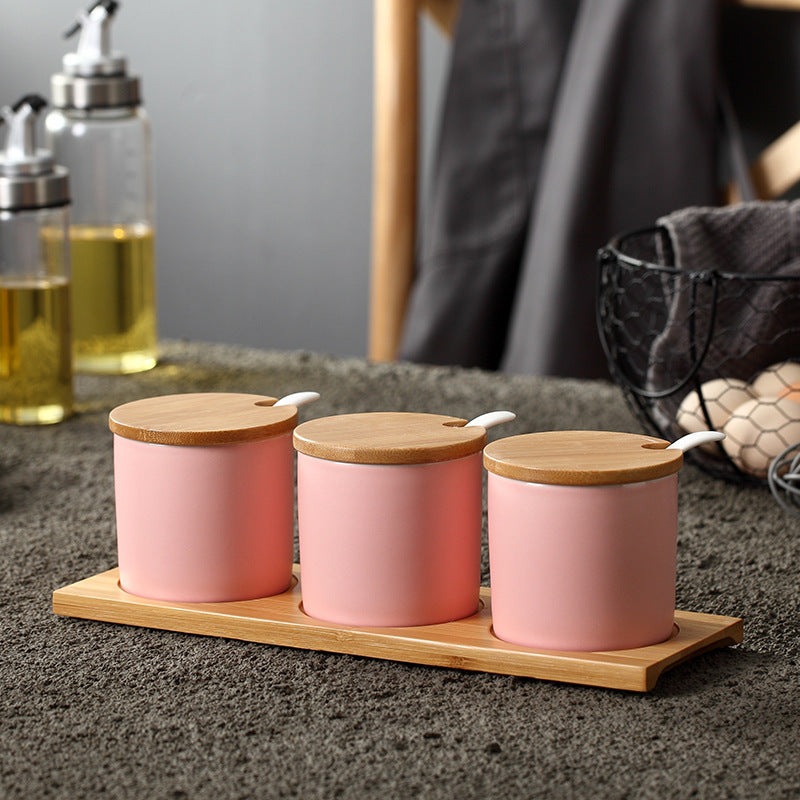 Seasoning Jar Bottle Set Household Salt MSG Box