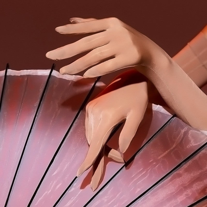 Ultra-thin Five-finger Stockings Gloves Silky