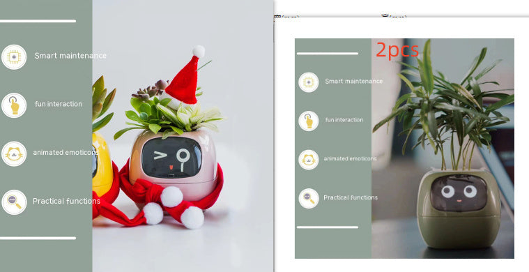 Smart AI Planter with Expressions and Sensors
