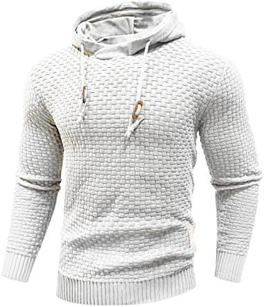Men's Hooded Sweatshirt Long Sleeve Solid Color