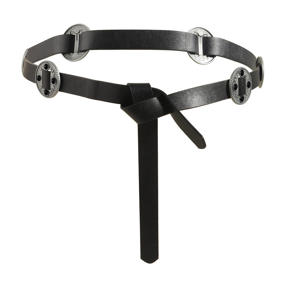 Retro Ethnic Style Metal Carved Belt
