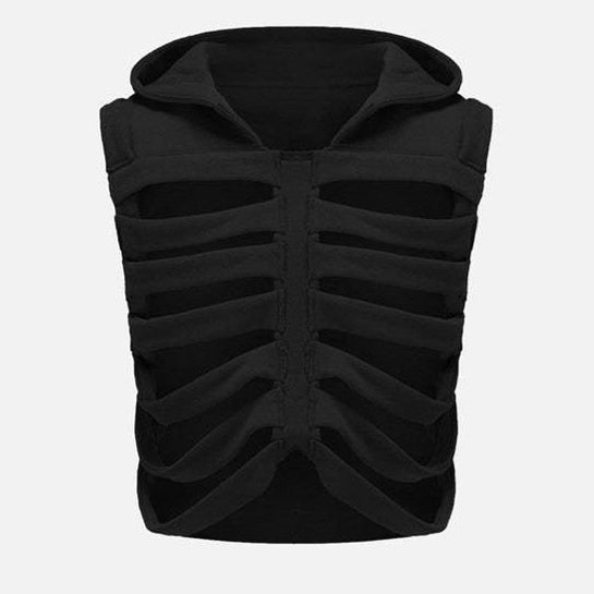 Men's Women's Skinny Hooded Sleeveless Vest