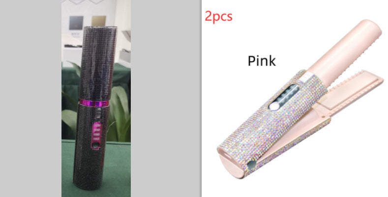 2-In-1 Electric USB Hair Straightening Brush Comb