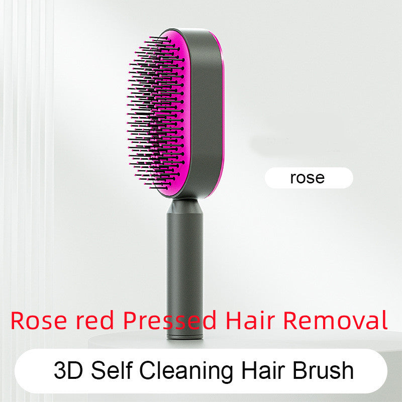 Self Cleaning Hair Brush One-key Airbag Massage