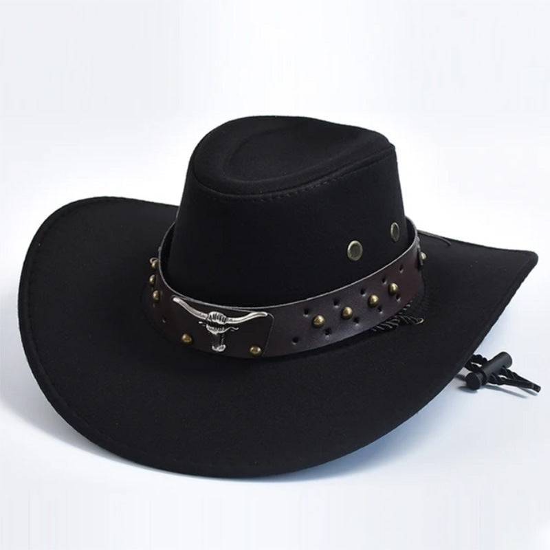 Artificial Suede Western Cowboy Hat Retro Sunshade