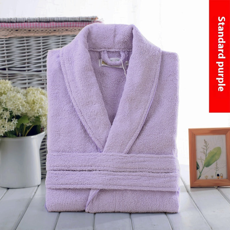 Cotton Winter Bathrobe Quick-dry Thickened