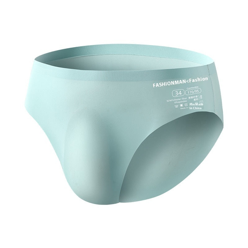 Ice Silk Men's Summer Seamless Briefs