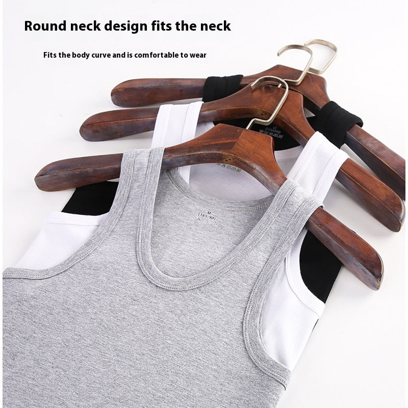 Men's Cotton Slim Fit Sports Vest Breathable Stretch Underwear