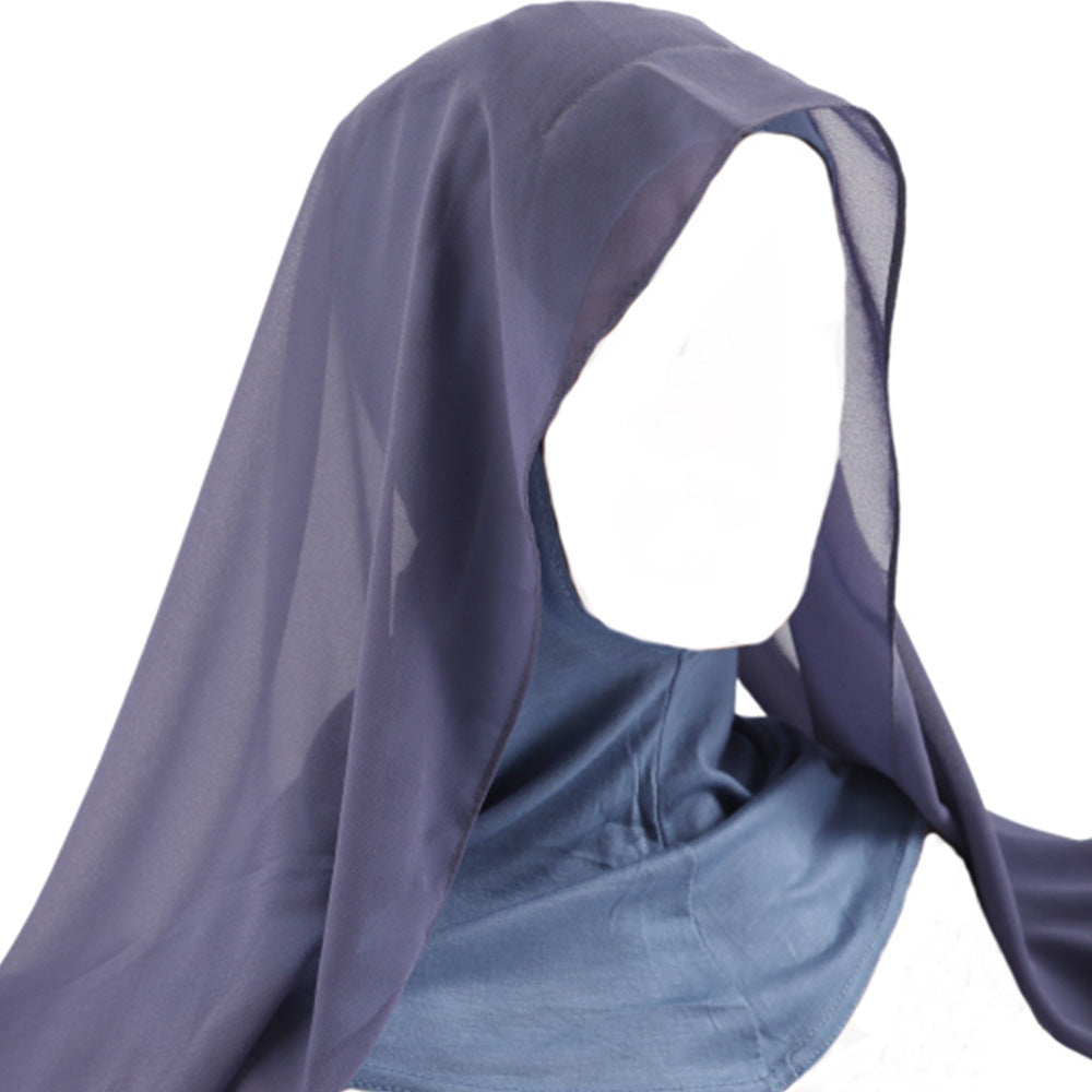 Modal Scarf Bottoming Hood Pearl Chiffon Women's Bag Scarf