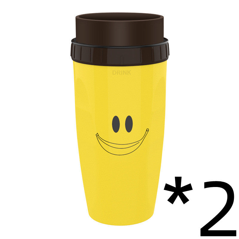 No Cover Twist Travel Cup with Straw and Double Insulation