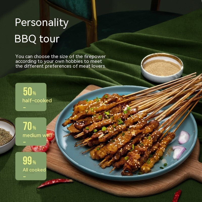 Automatic Multi-Function Smoke-Free Skewers Machine