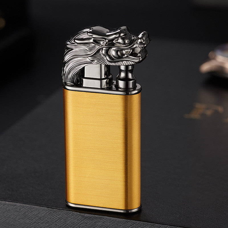 Blue Flame Double Fire Metal Lighter
