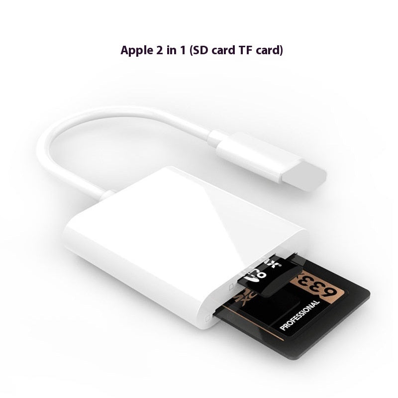 Mobile Phone Camera Card Reader Adapter OTG Data Cable