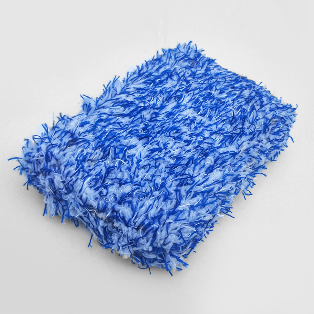 Microfiber Plush Car Wash Sponge Coral Fleece Towel
