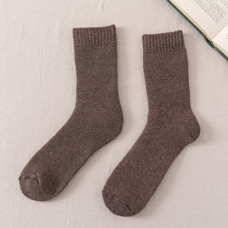 Winter Warm Wool Fleece Lined Mens Socks