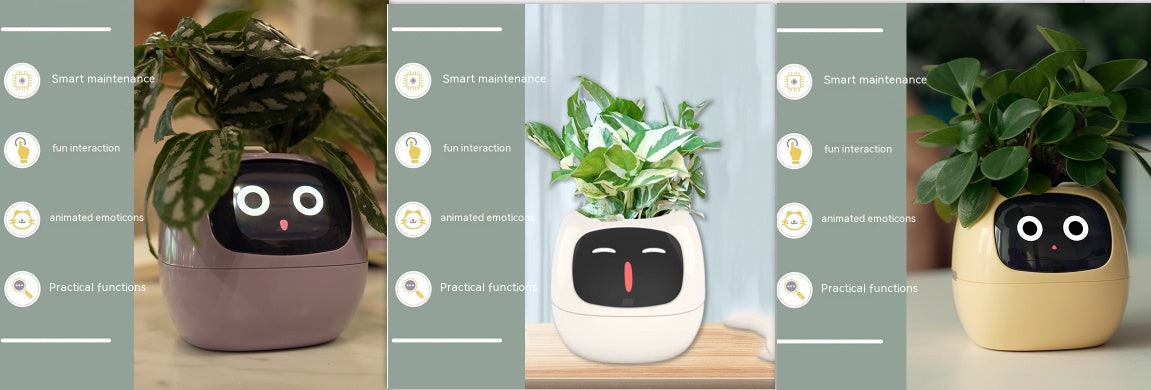 Smart AI Planter with Expressions and Sensors