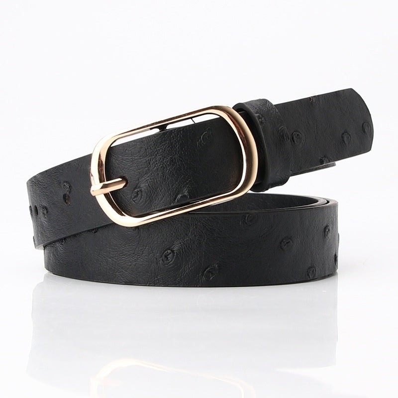 Fashion All-matching Pin Buckle Women's Belt