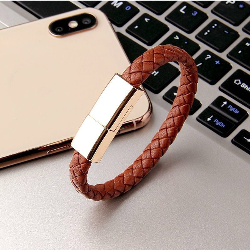 USB Bracelet Charger Cable for iPhone USB C Micro