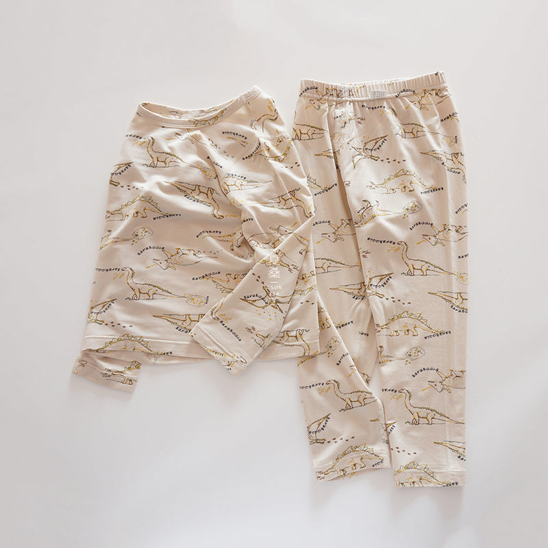 Long-sleeved Pajamas For Boys In Air-conditioned Room