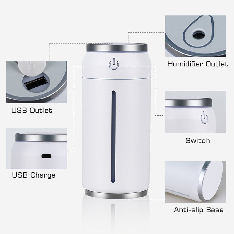Mini Car Humidifier 220ML USB Aroma