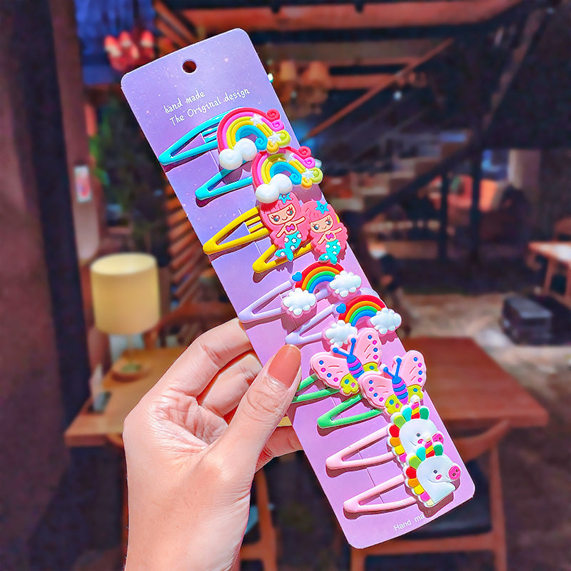 Ice Cream Child Hair Clip Set - 10 Pieces