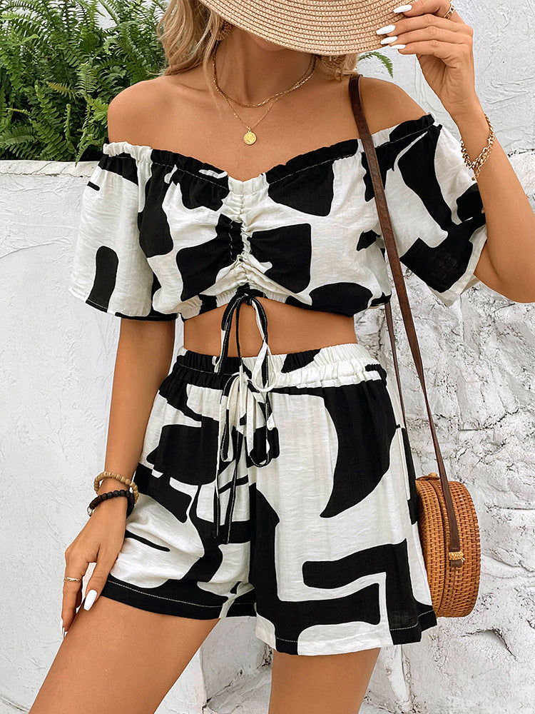 Summer Casual Shorts Suit Two-Piece Set