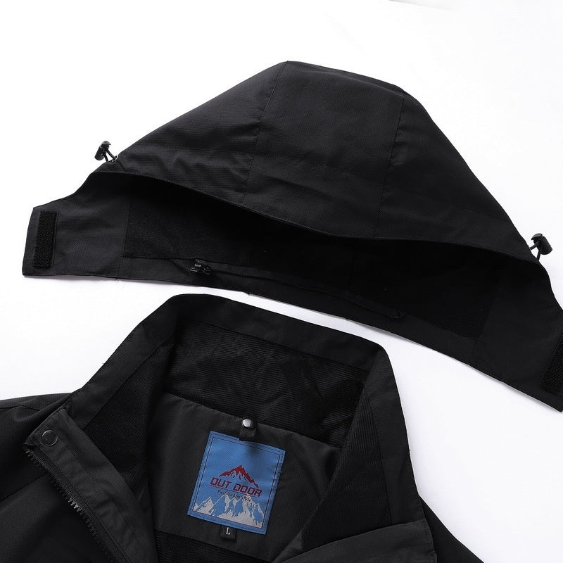 Winter Outdoors Three-in-one Coat Warm-keeping Cotton Clothing Shell Jacket