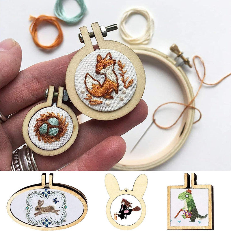 Wooden Mini Embroidery Frame Ornament
