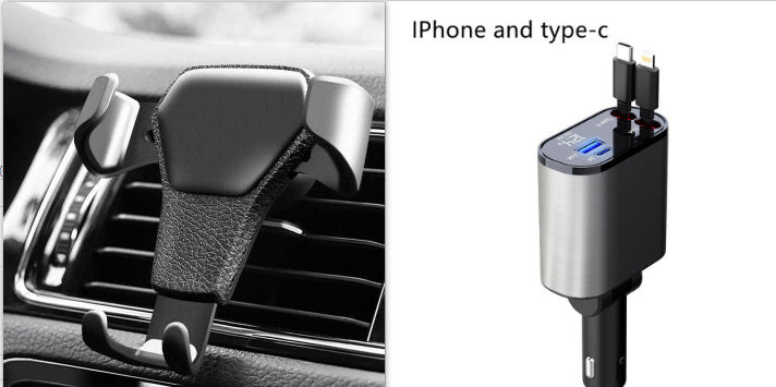 Metal Car Charger 100W USB Type C Adapter