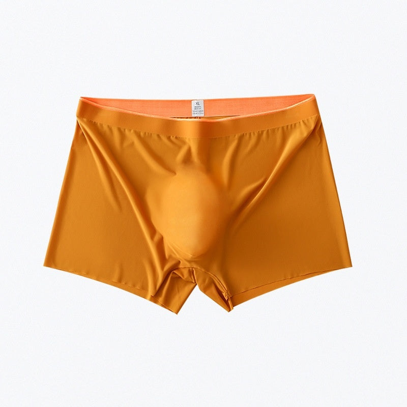 Men's Ice Silk Seamless Boxers