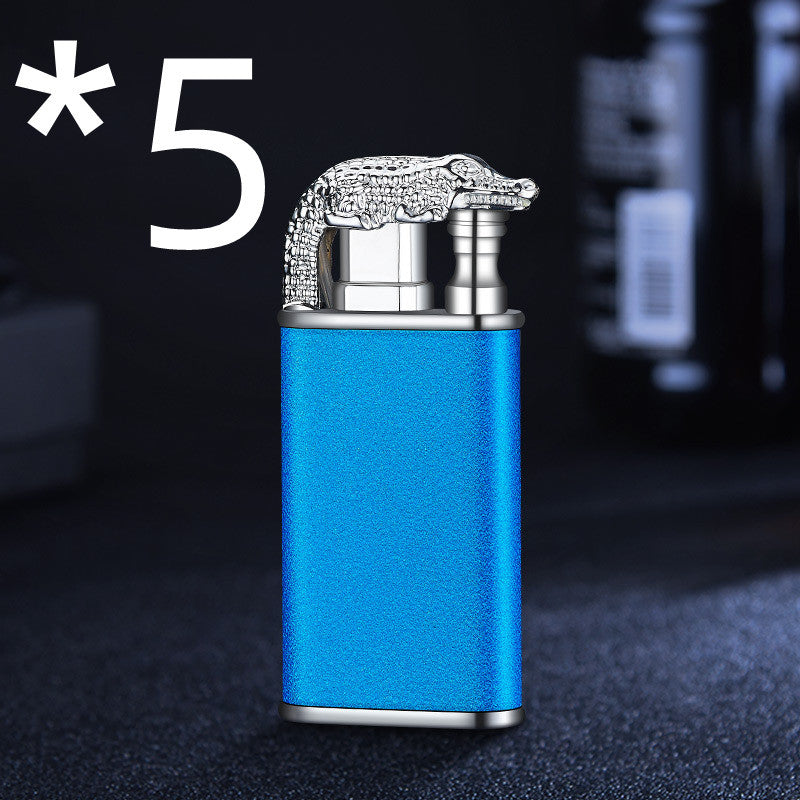 Blue Flame Double Fire Metal Lighter