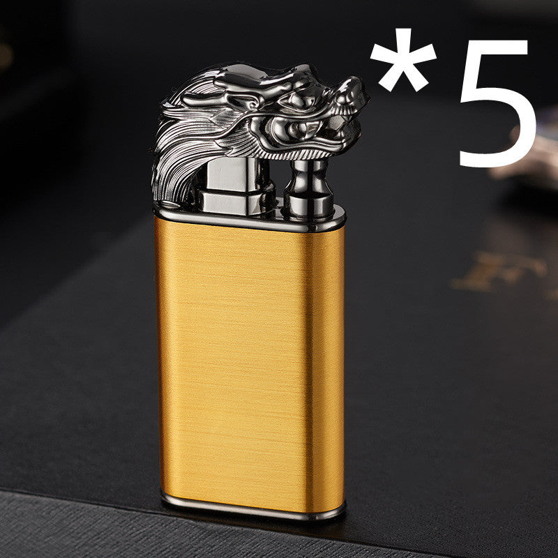 Blue Flame Double Fire Metal Lighter