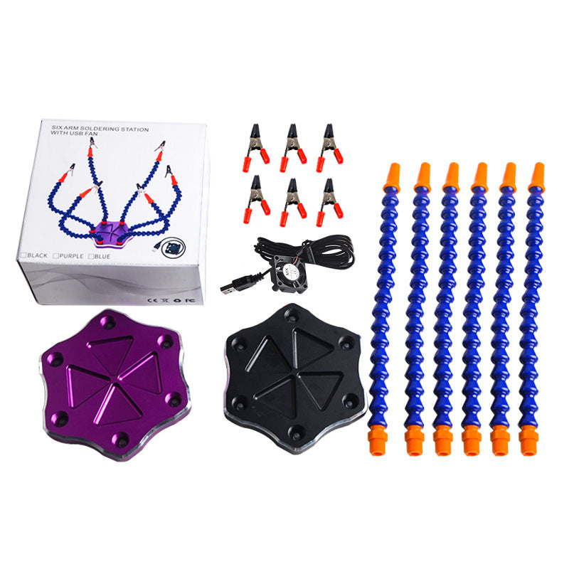 Six Jaw Aluminum Alloy Welding Station Tool