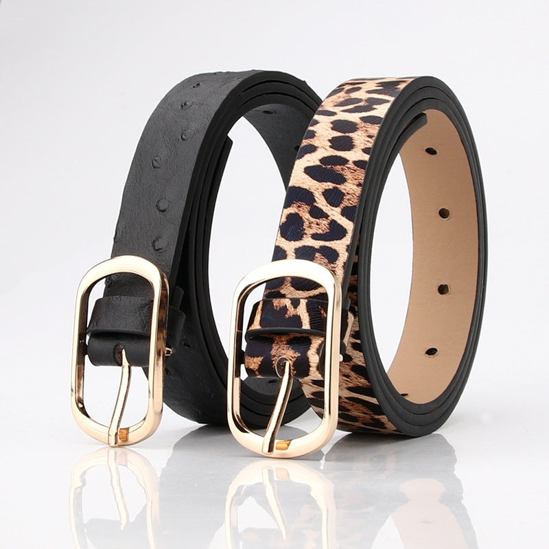 Fashion All-matching Pin Buckle Women's Belt