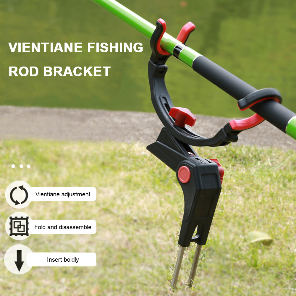 360° Adjustable Foldable Fishing Rod Holder - Universal Fit