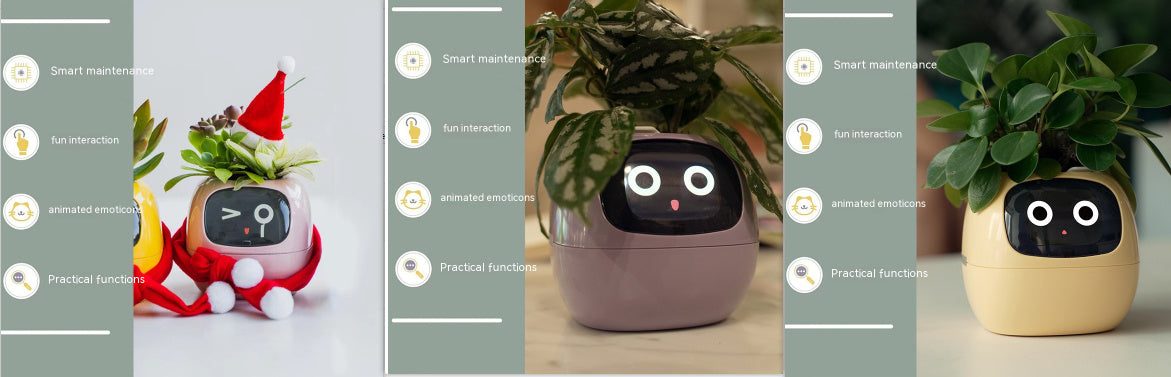 Smart AI Planter with Expressions and Sensors