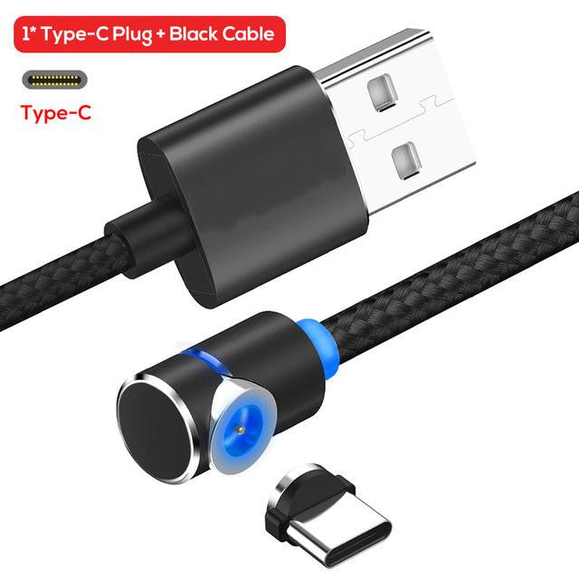 Magnetic Cable Micro Usb 360 Degree Rotate Charging Cord