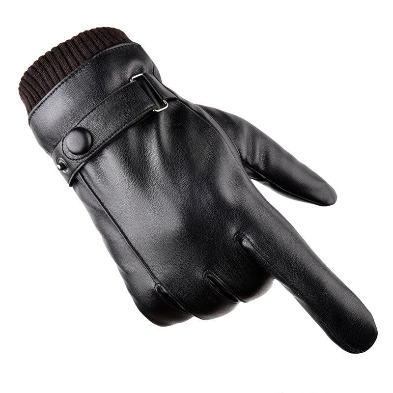 Autumn and Winter Warm Touch Screen Fleece-lined Gloves