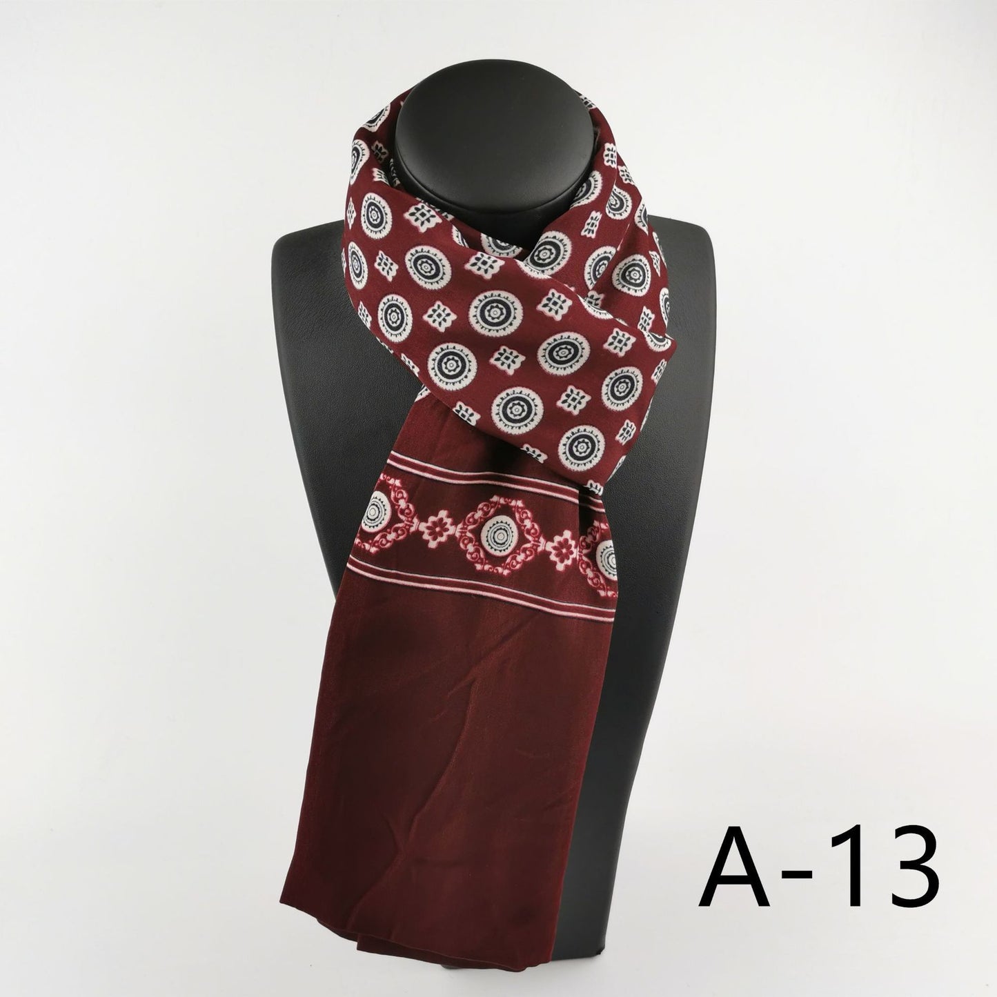 Men's Double Layer Cashmere Washed Warm Scarf