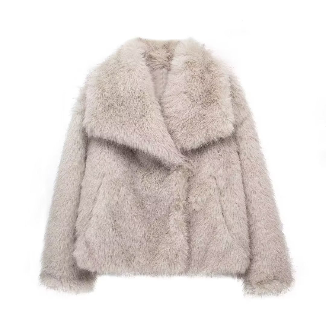 Women's Faux Fox Fur Jacket