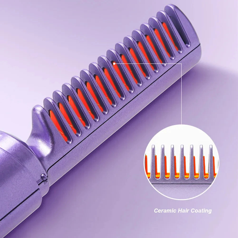 Pro Wireless Straightening & Curling Brush