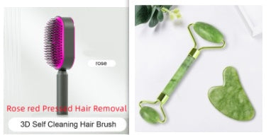 Self Cleaning Hair Brush One-key Airbag Massage